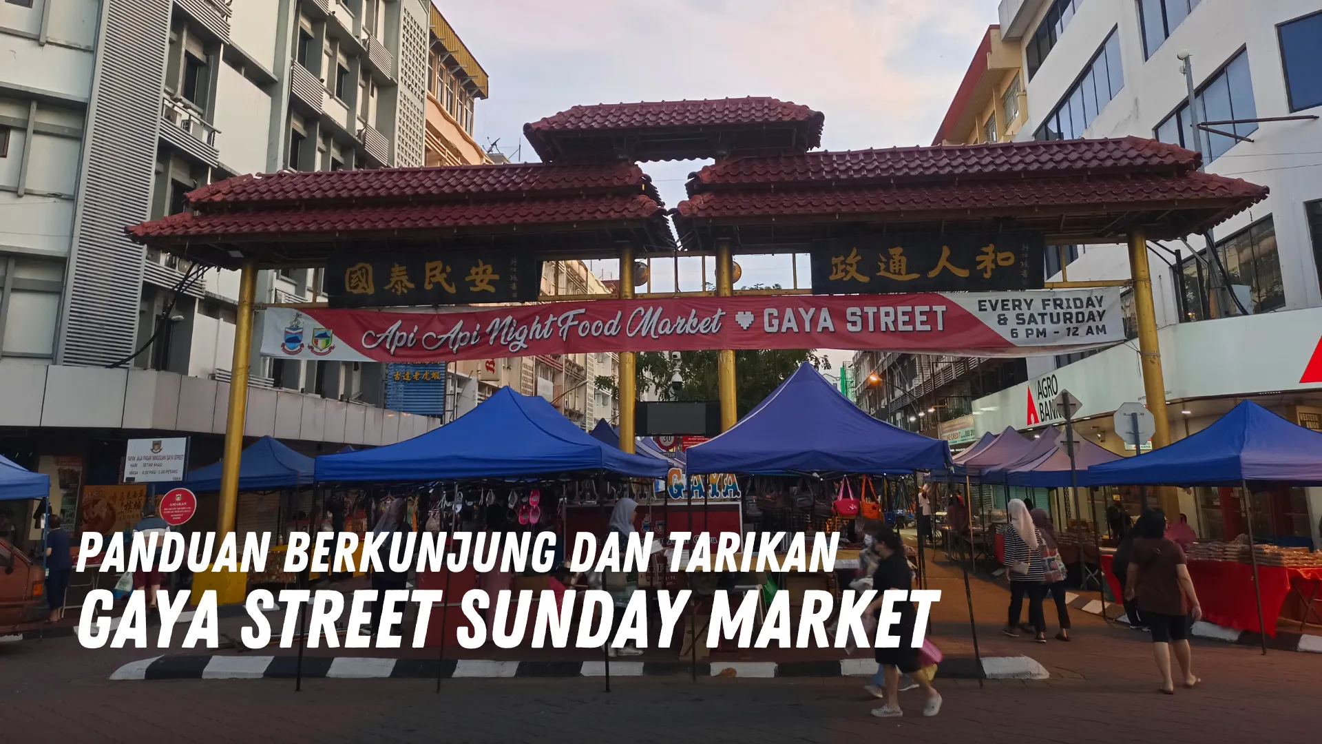 Review Gaya Street Sunday Market Malaysia