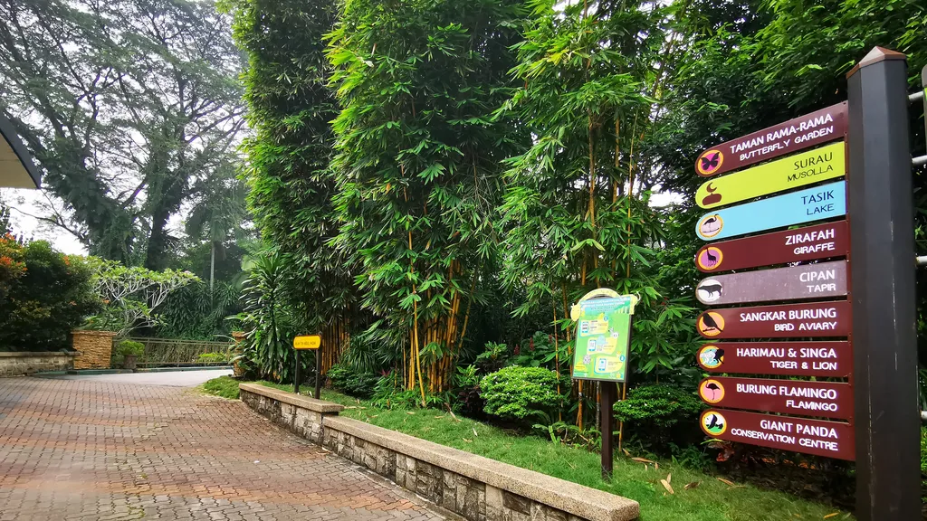Denah Area Zoo Negara