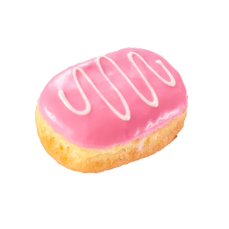 mini pink twister mini donuts