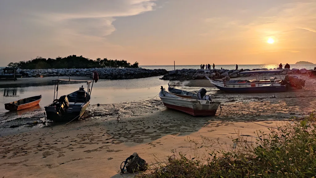 Tempat yang tenang di Port Dickson Pantai Bagan Pinang