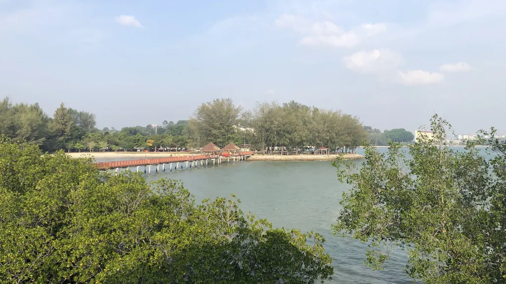 Tempat yang tenang di Port Dickson Pulau Burung